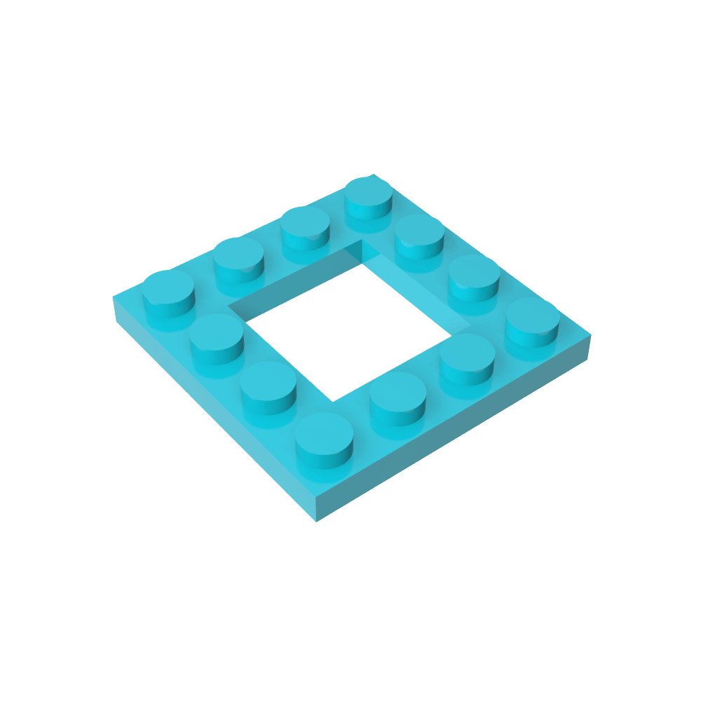 Placa especial 4 x 4 con recorte 2 x 2-MyGobricksEs
