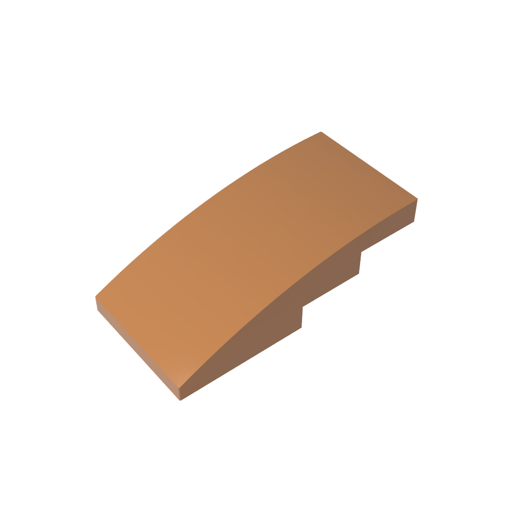 Pendiente curva 4 x 2 sin montantes-MyGobricksEs