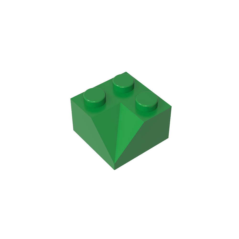Pendiente 45° 2 x 2 Doble Cóncava-MyGobricksEs
