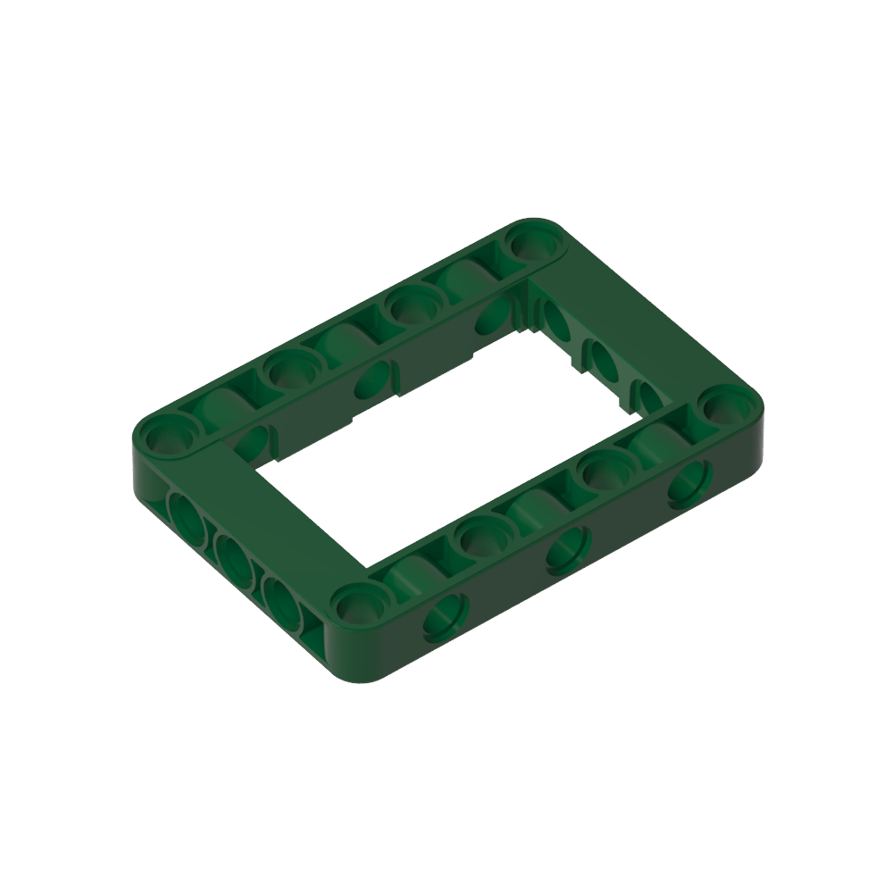 Marco de viga técnica de 5 x 7 con centro abierto y grueso-MyGobricksEs