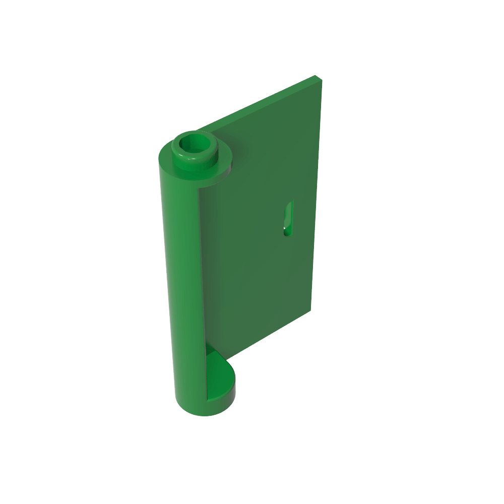 Puerta 1 x 3 x 4 derecha - Apertura entre bisagra superior e inferior-MyGobricksEs