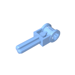 Eje Technic 1.5 con conector de eje perpendicular (mango de inversión de pértiga Technic)-MyGobricksEs