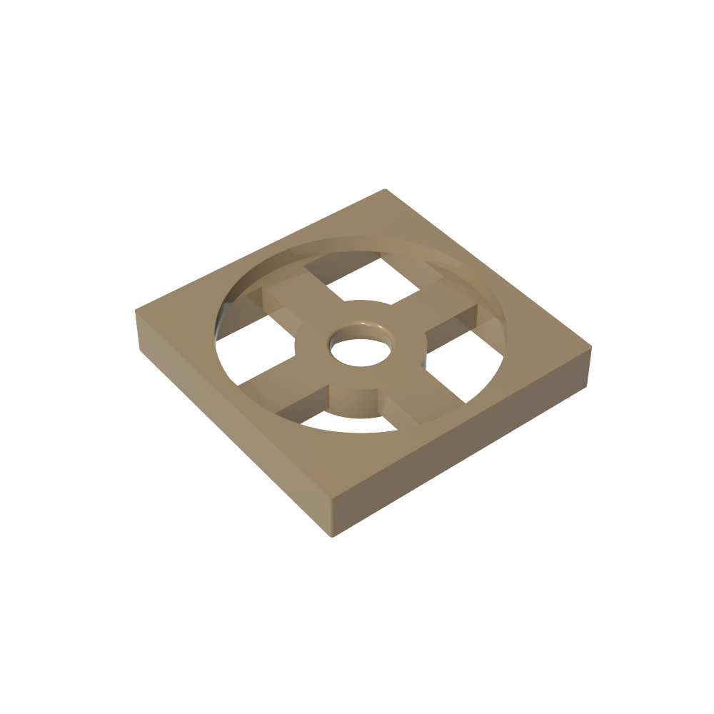 Plato Giratorio 2 x 2 Placa, Base-MyGobricksEs