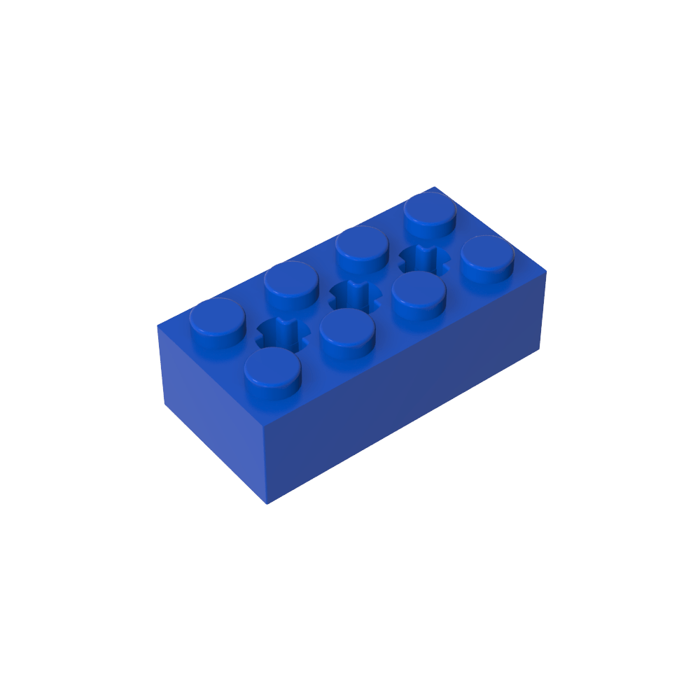Ladrillo especial 2 x 4 con 3 agujeros para ejes-MyGobricksEs
