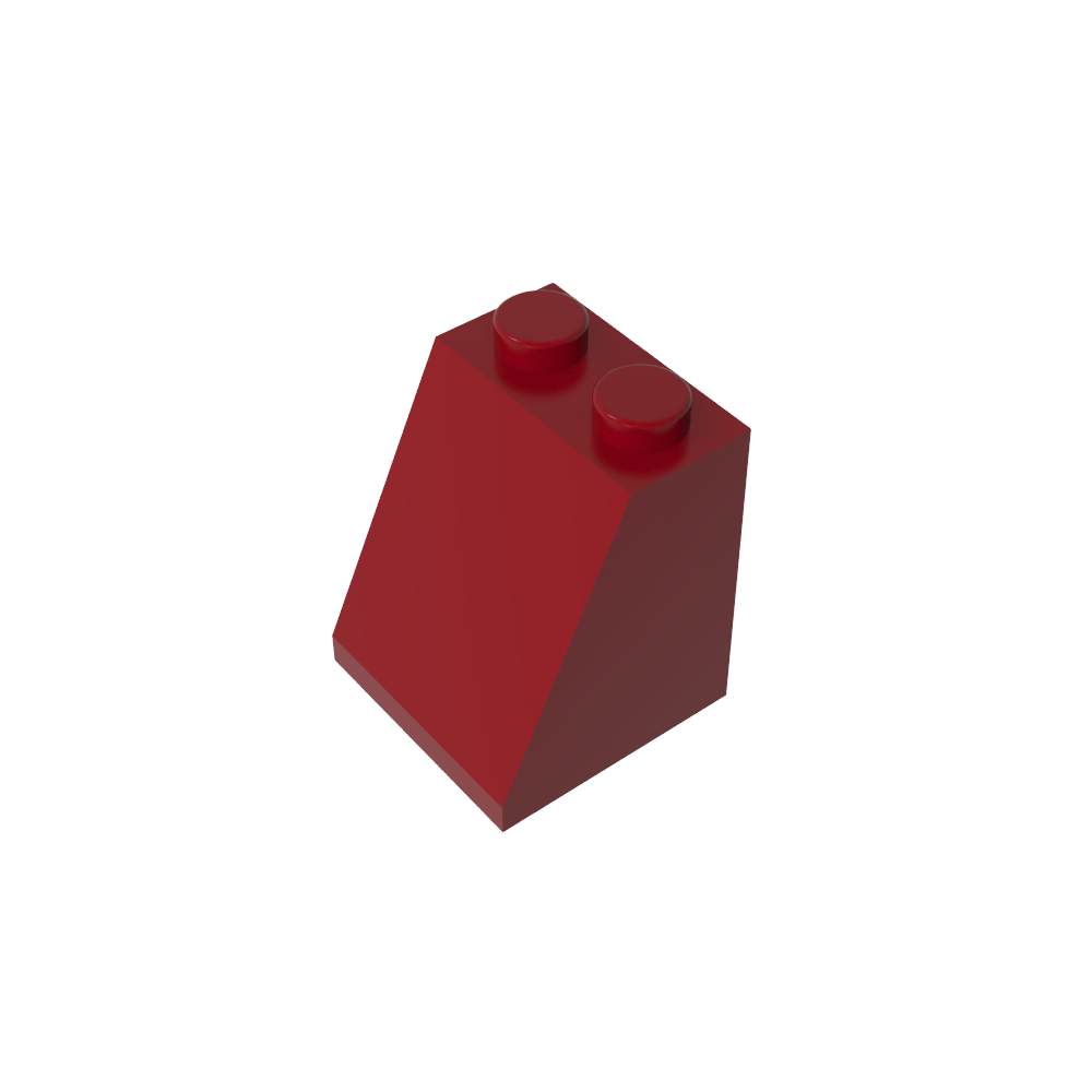 Pendiente 65° 2 x 2 x 2 con tubo inferior-MyGobricksEs