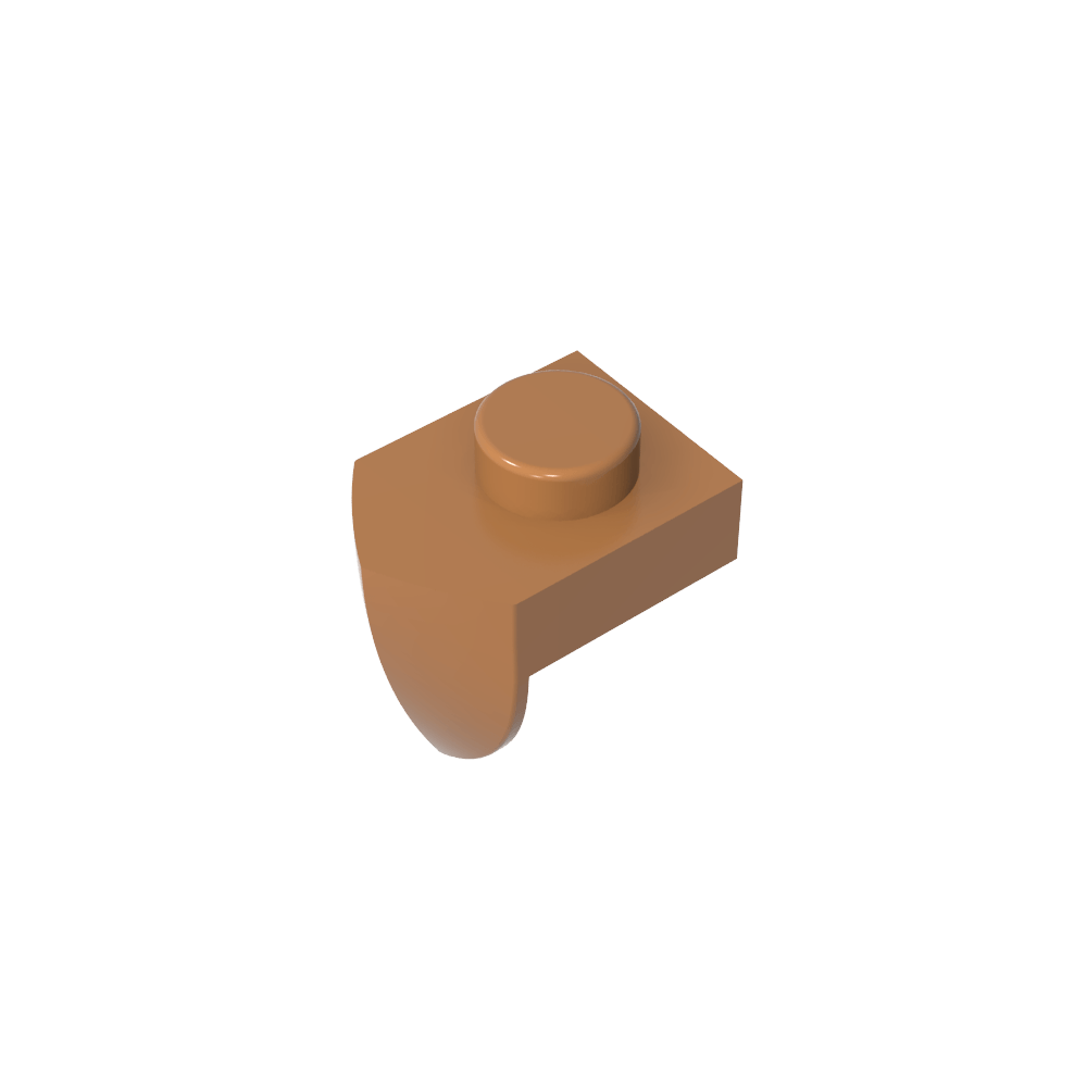 Placa Especial 1 x 1 con Diente Vertical-MyGobricksEs