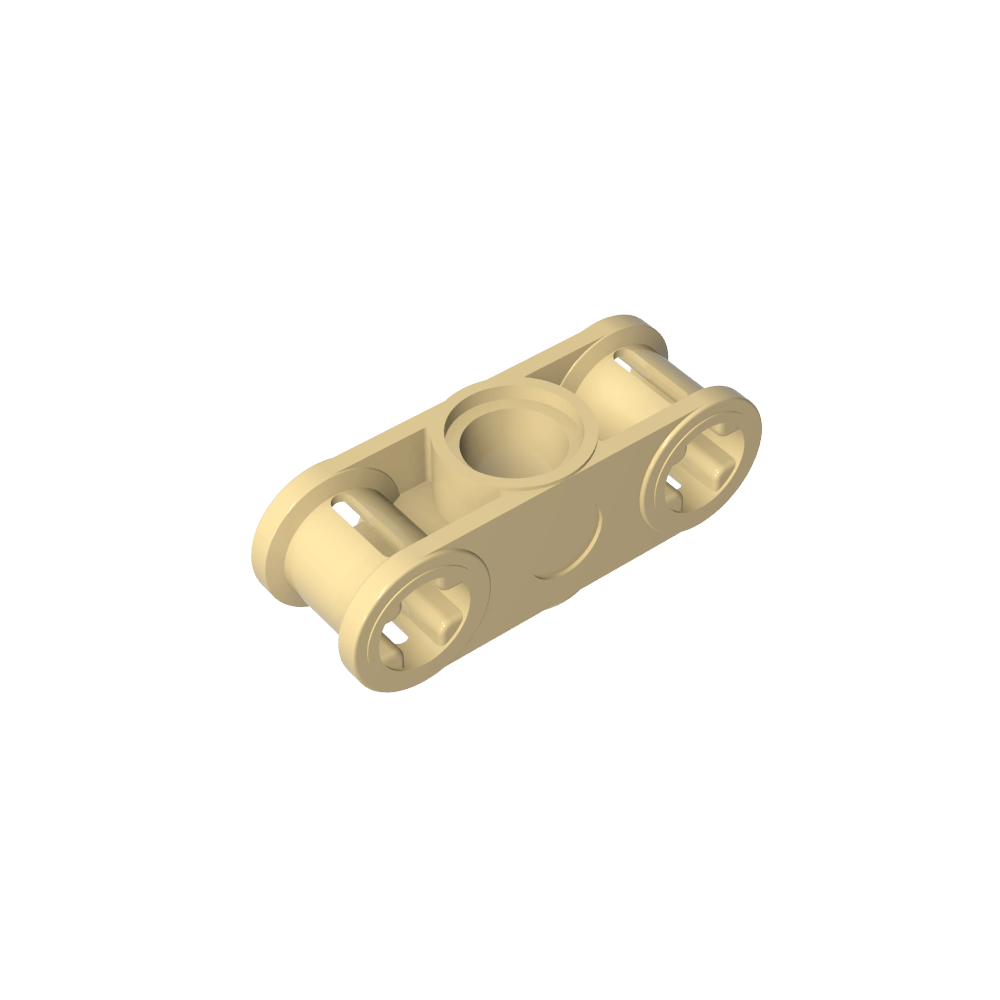 Conector de eje y pasador Technic perpendicular 3L con orificio para pasador central-MyGobricksEs