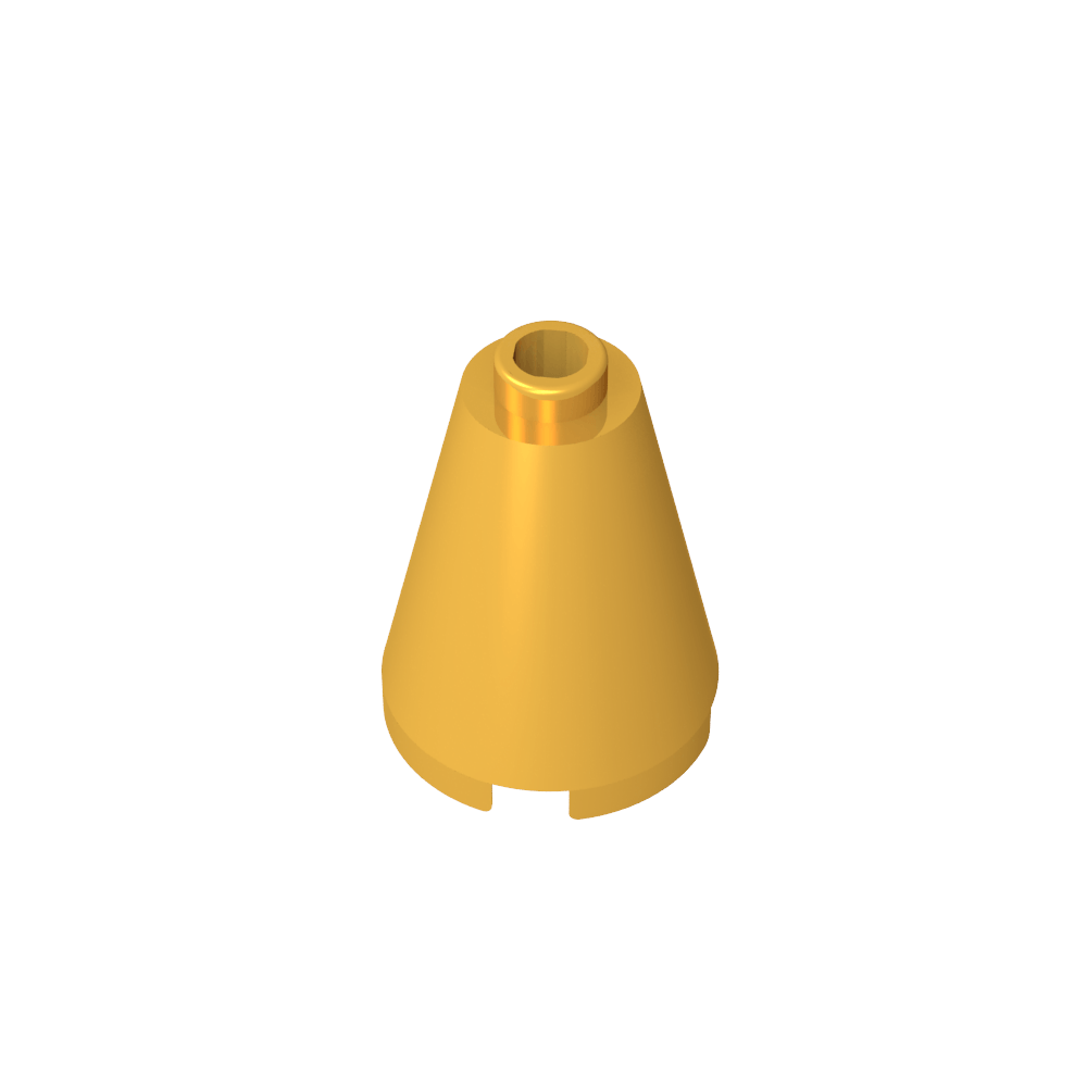 Cono 2 x 2 x 2 con perno abierto bloqueado-MyGobricksEs