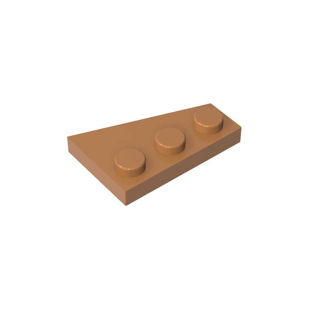 Placa de cuña 3 x 2 izquierda-MyGobricksEs