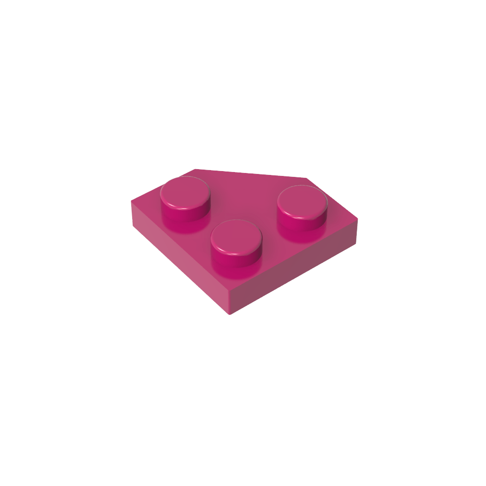 Placa de cuña de 2 x 2 con esquinas cortadas-MyGobricksEs