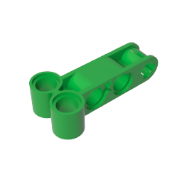 Conector de eje y pasador Technic perpendicular doble 4L 98989-MyGobricksEs