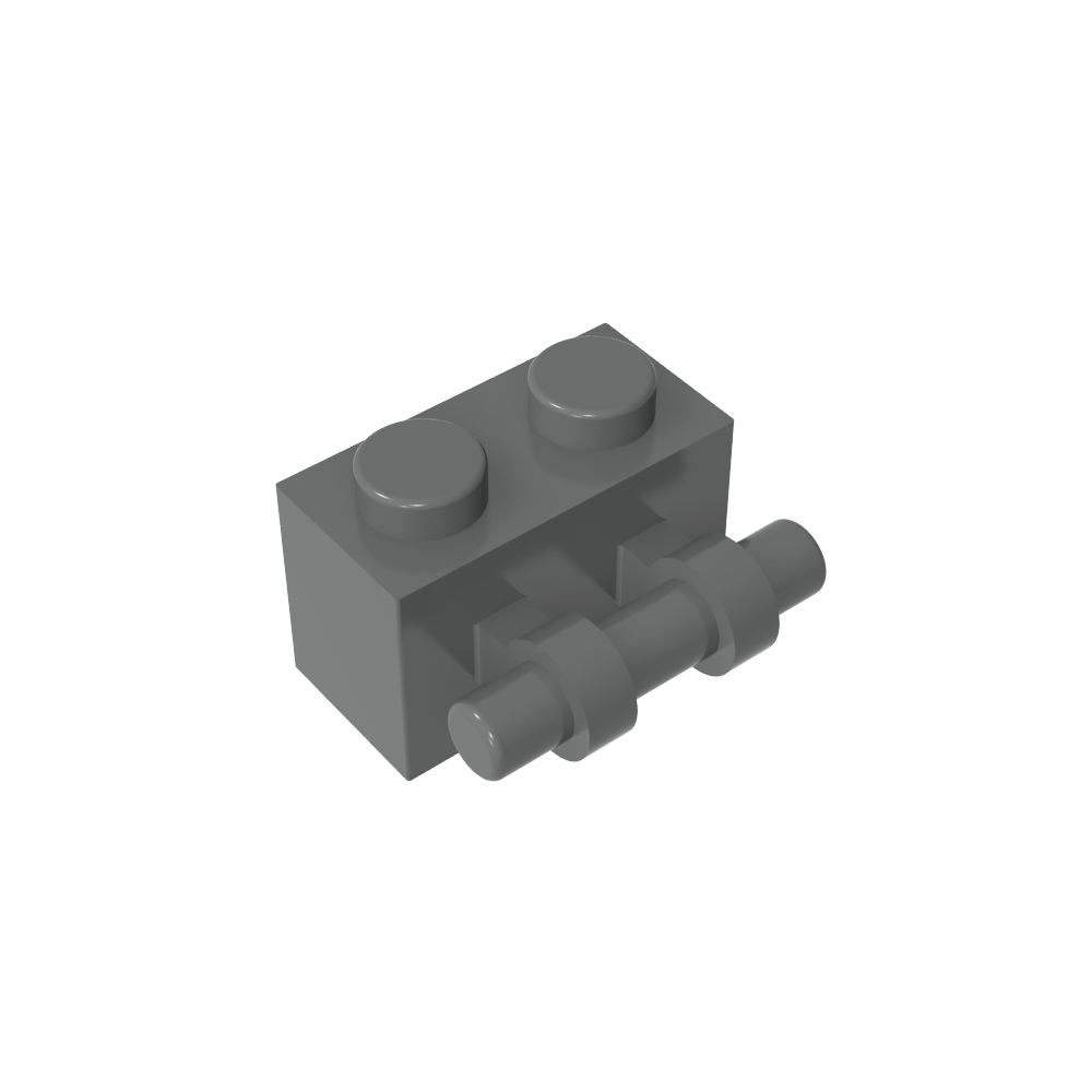 Ladrillo Especial 1 x 2 con Mango-MyGobricksEs