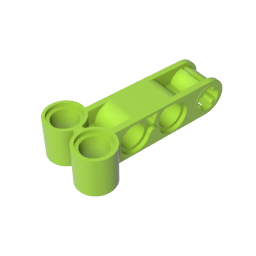 Conector de eje y pasador Technic perpendicular doble 4L 98989-MyGobricksEs