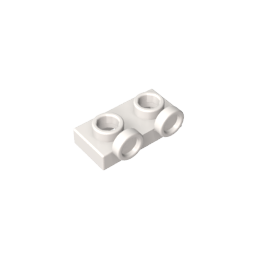 Placa, Modificada 1 x 2 con 2 puntos salientes Invertida-MyGobricksEs