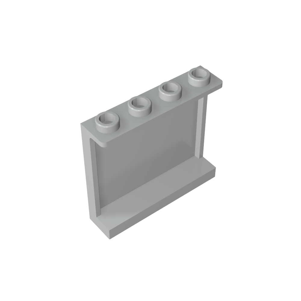 Panel 1 x 4 x 3 [Soportes laterales/Montantes huecos]-MyGobricksEs
