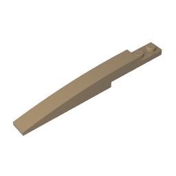 Ladrillo curvo 10 x 1 [Crestas interiores asimétricas]-MyGobricksEs