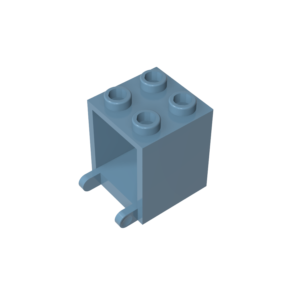 Caja 2 x 2 x 2 [Pernos Huecos]-MyGobricksEs