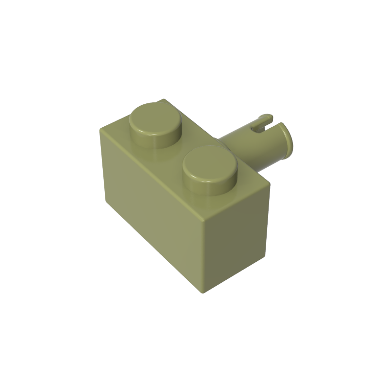 1x2 con ladrillo de perno