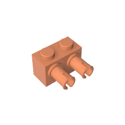 Ladrillo Especial 1 x 2 con 2 Pines-MyGobricksEs