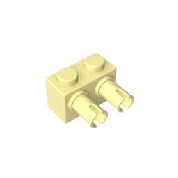 Ladrillo Especial 1 x 2 con 2 Pines-MyGobricksEs