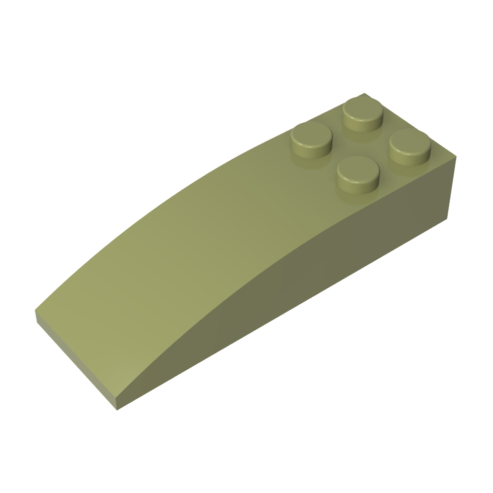 Ladrillo curvo 6 x 2-MyGobricksEs