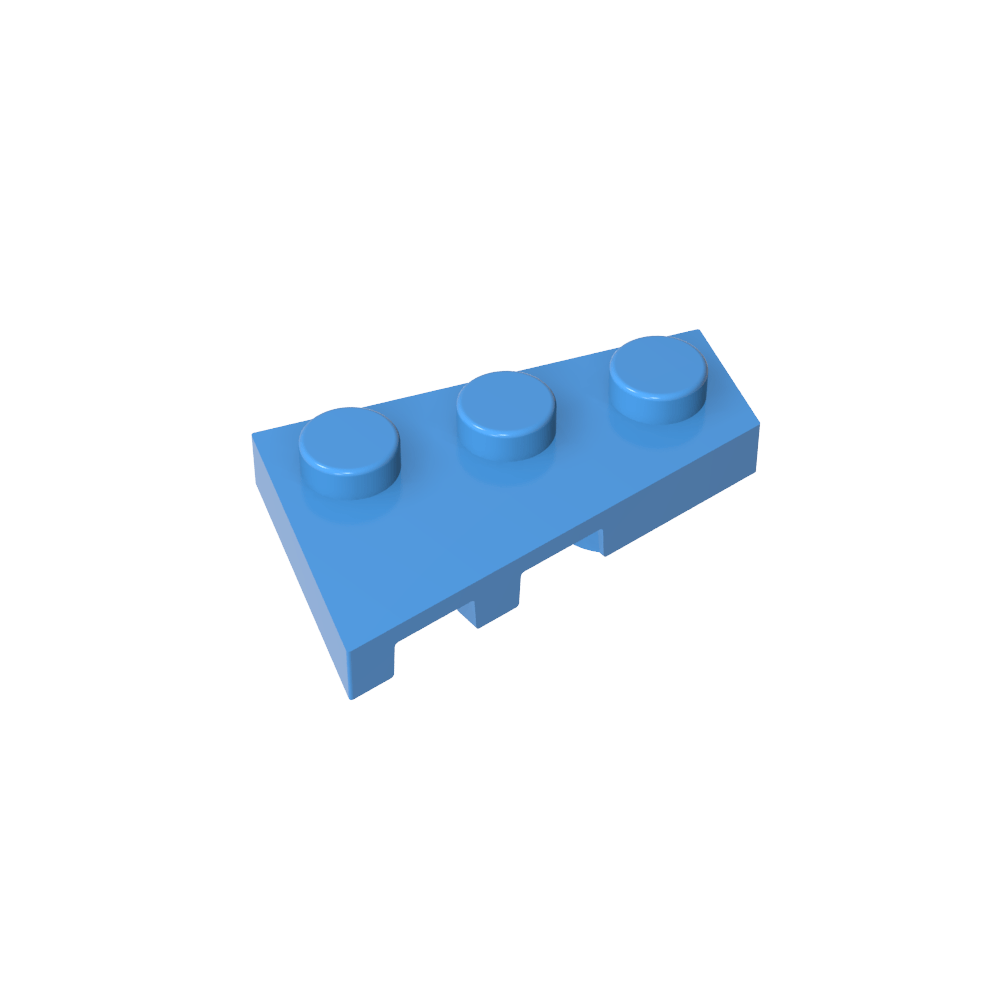 Placa de cuña 3 x 2 derecha-MyGobricksEs