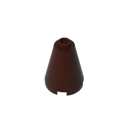 Cono 2 x 2 x 2 con perno abierto bloqueado-MyGobricksEs