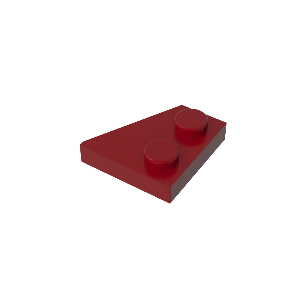 Placa de cuña 2 x 2 izquierda-MyGobricksEs