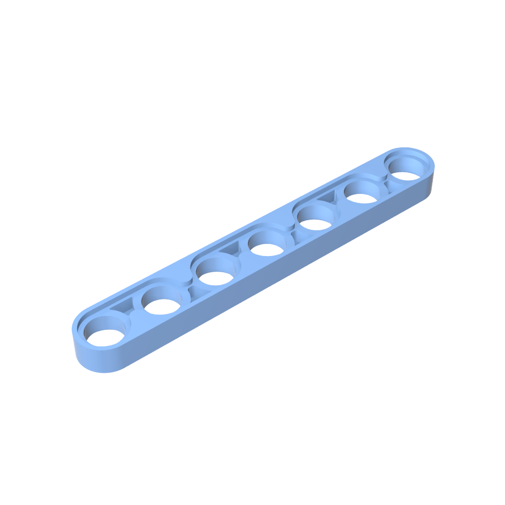 Viga técnica 1 x 7 delgada-MyGobricksEs