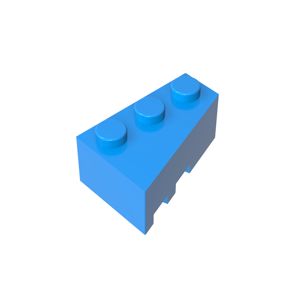 Cuña 3 x 2 Derecha-MyGobricksEs