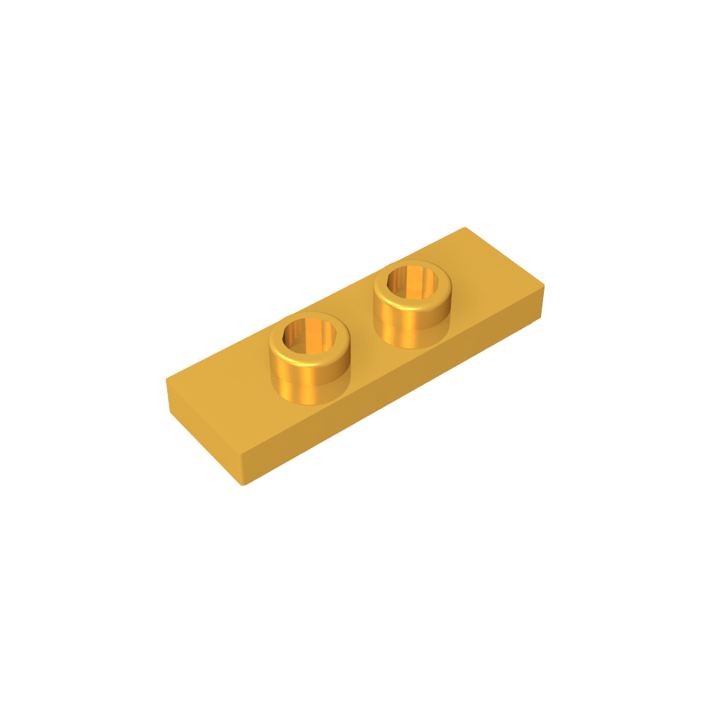 Placa especial 1 x 3 con 2 pernos con ranura y soporte interior para pernos (puente)-MyGobricksEs