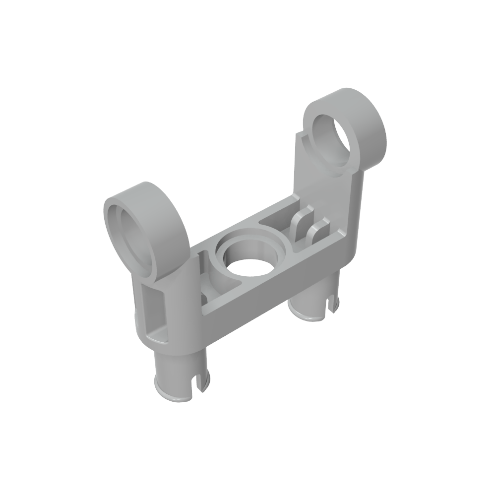 Conector de pasador Technic, junta de palanca doble lisa con 2 pasadores-MyGobricksEs