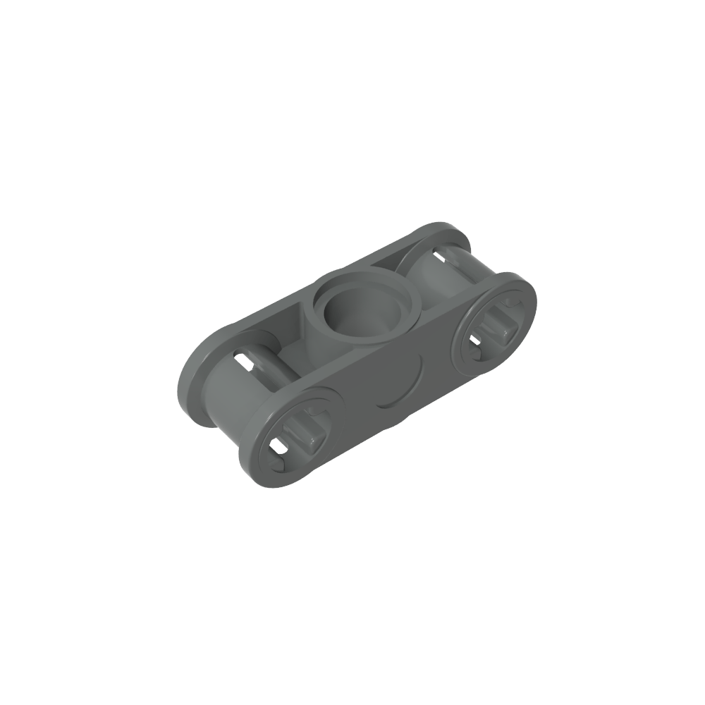 Conector de eje y pasador Technic perpendicular 3L con orificio para pasador central-MyGobricksEs