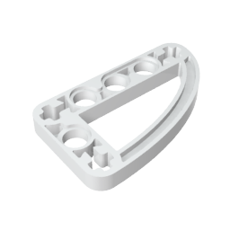 Viga técnica 3 x 5 en forma de L con un cuarto de elipse delgado-MyGobricksEs