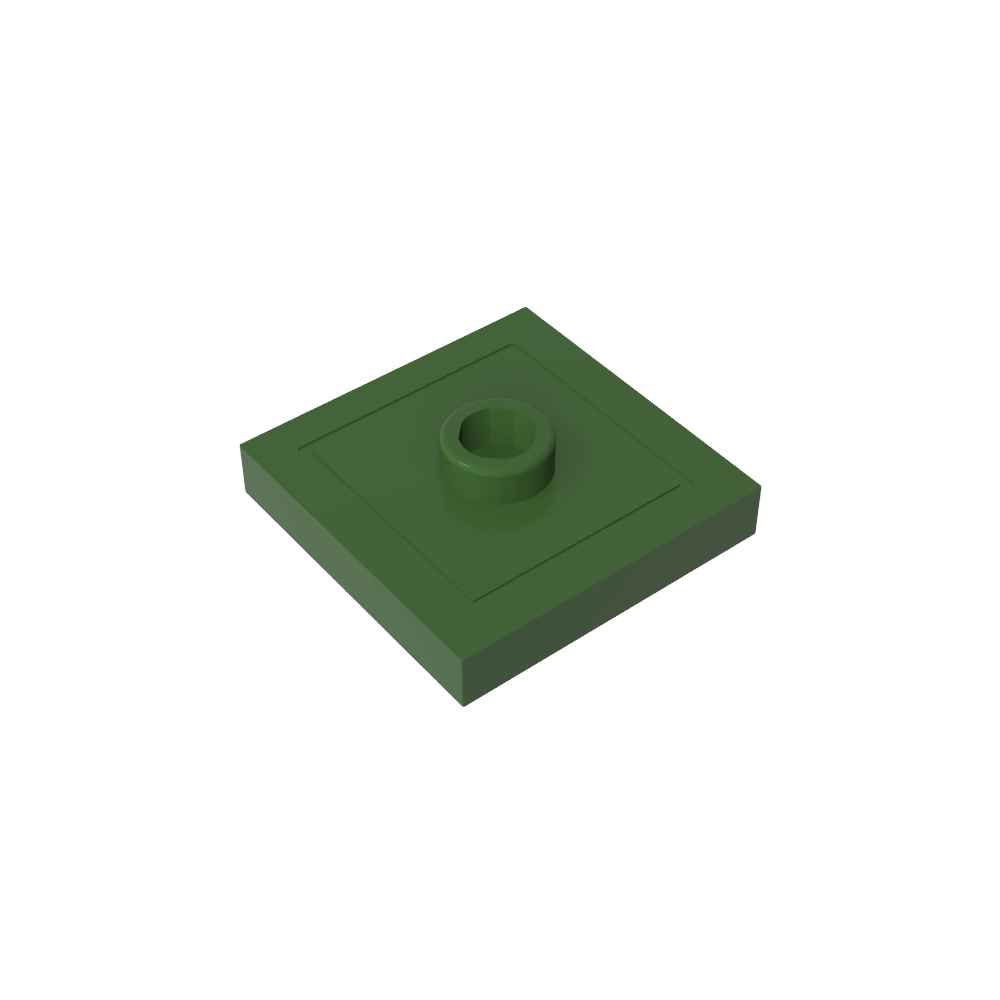 Placa especial 2 x 2 con ranura y perno central (puente)-MyGobricksEs