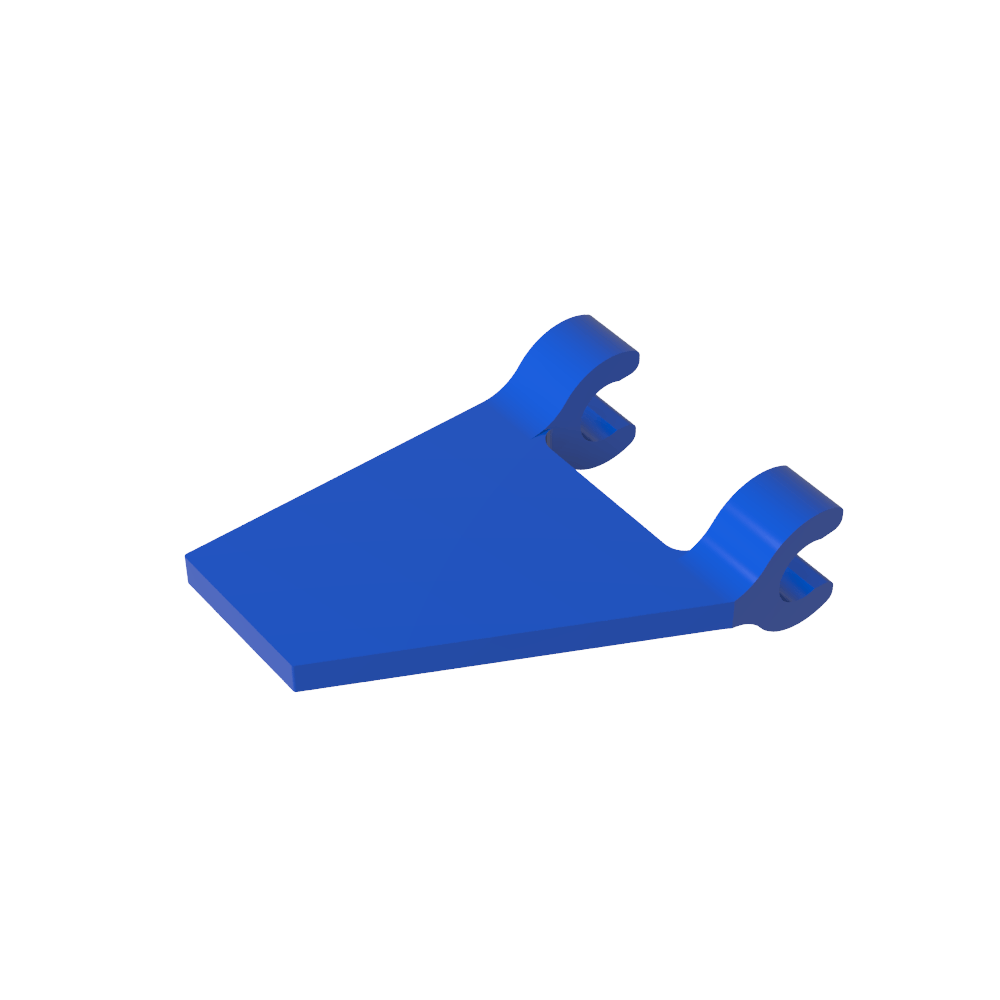 Bandera trapezoidal 2 x 2 con 2 clips [clips en U gruesos]-MyGobricksEs