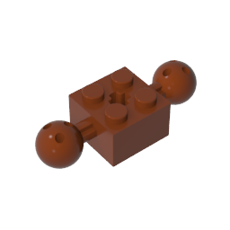 Technic Brick Special 2 x 2 con bolas de 10,2 mm con agujeros y agujero para eje-MyGobricksEs