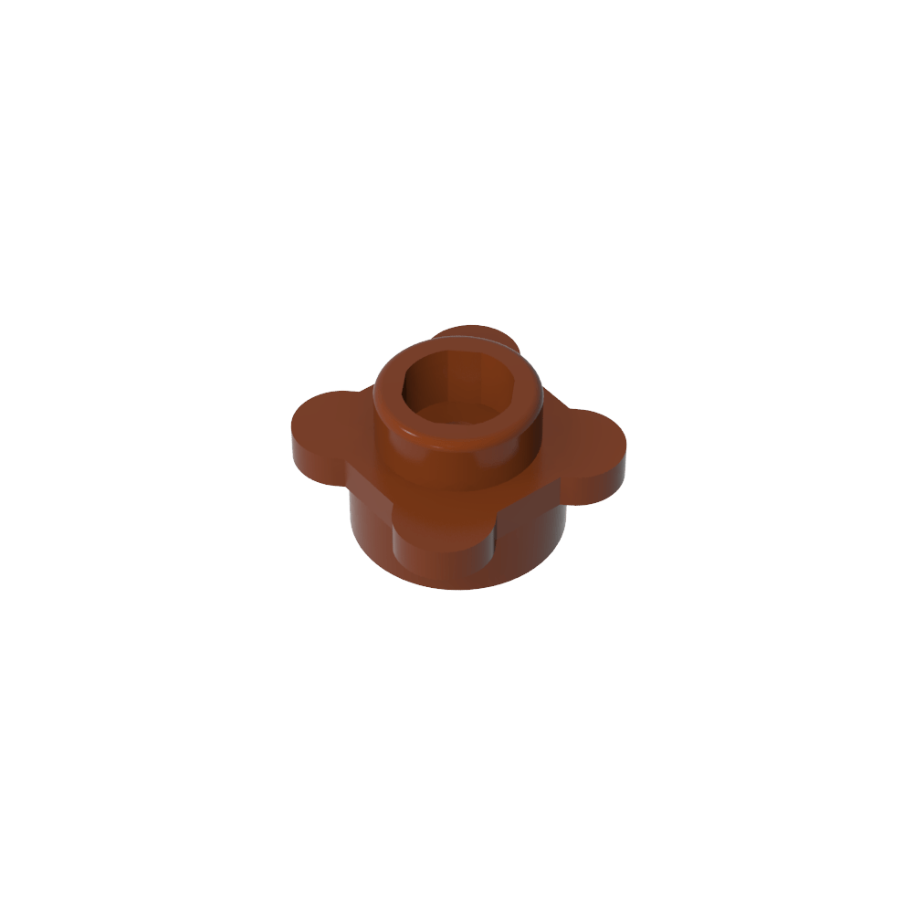 Planta, Flor, Plato Redondo 1 x 1 con 4 Pétalos-MyGobricksEs