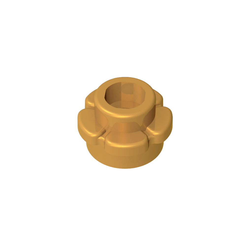 Planta, Flor, Plato Redondo 1 x 1 con 5 Pétalos-MyGobricksEs
