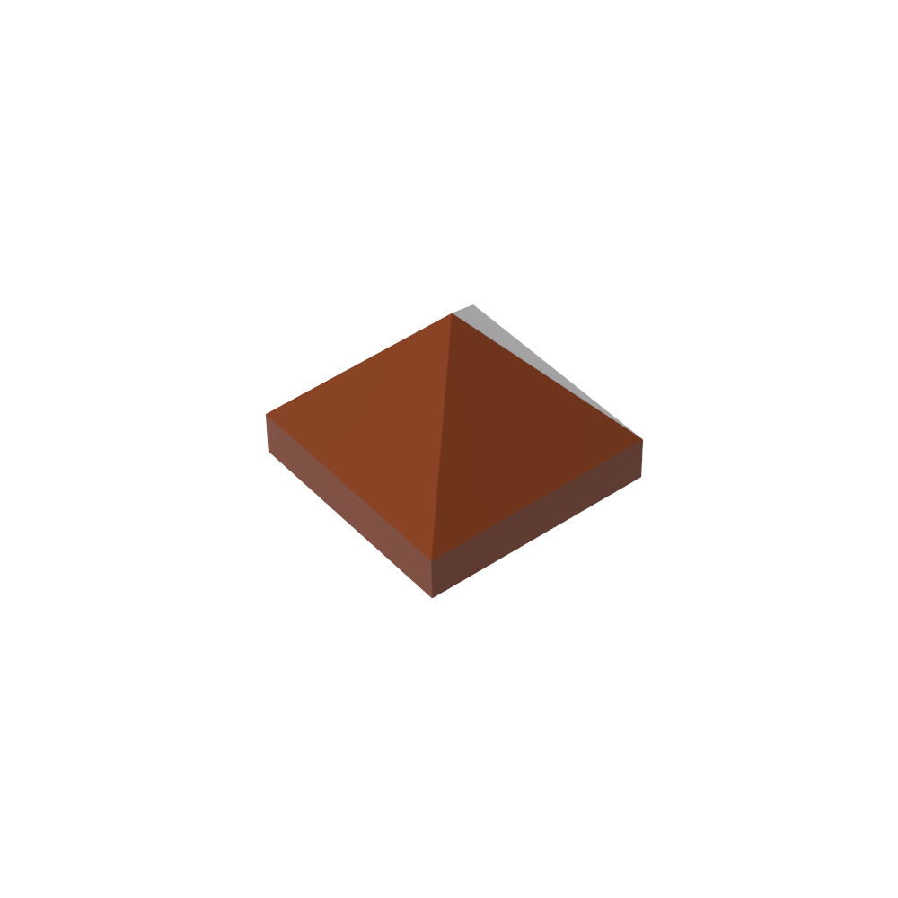 Pendiente 45° 1 x 1 x 2/3 Cuádruple Convexa-MyGobricksEs