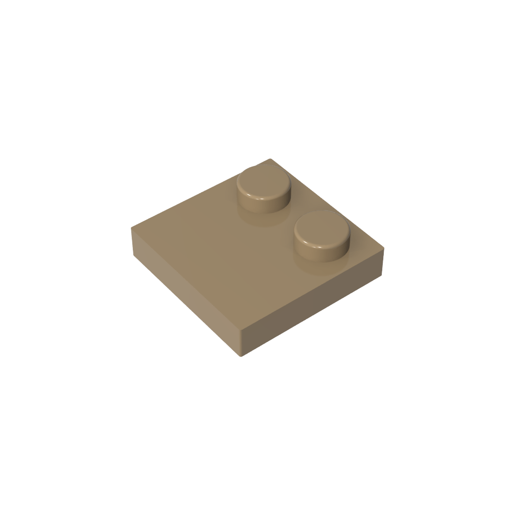 Placa Especial 2 x 2 con Solo 2 tacos-MyGobricksEs