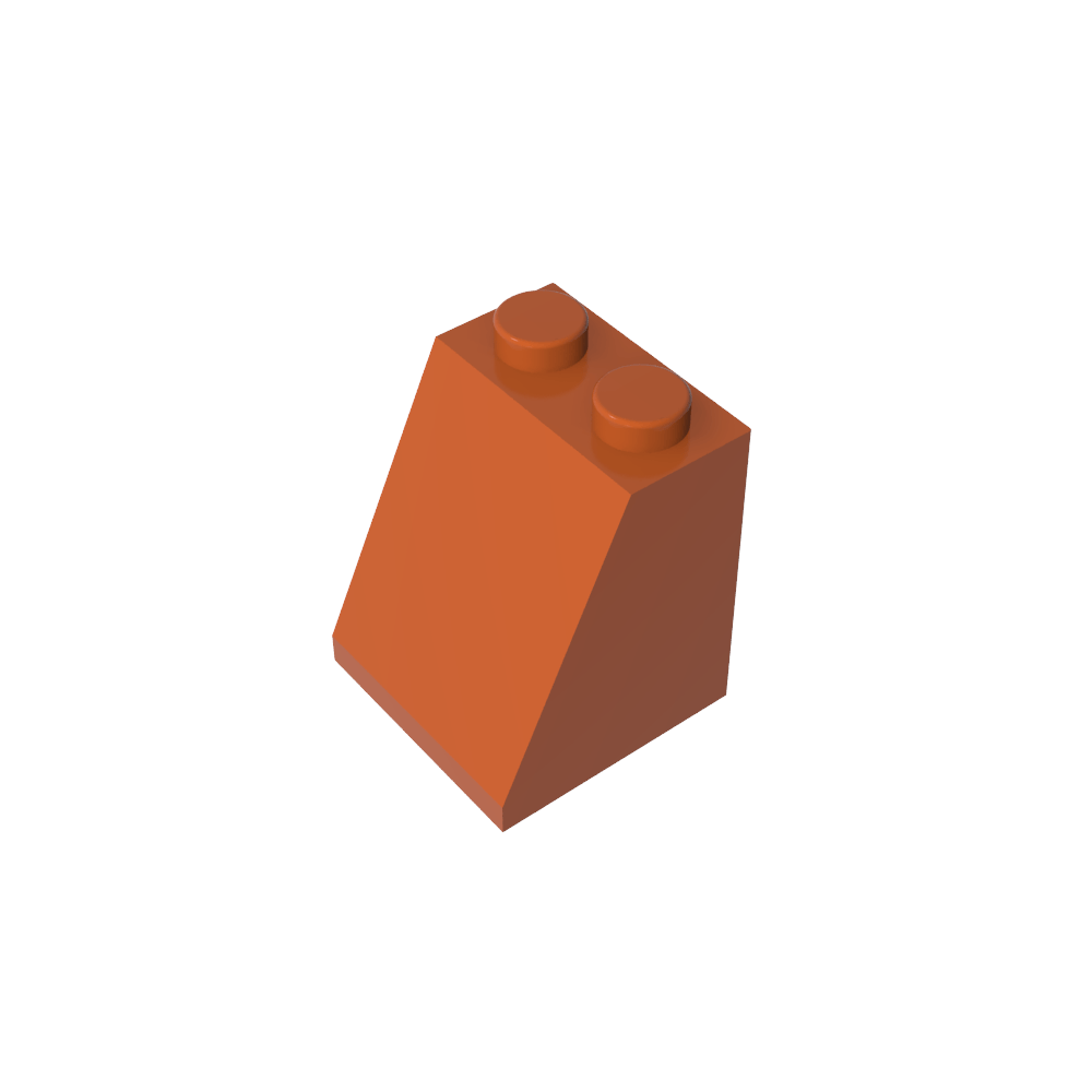 Pendiente 65° 2 x 2 x 2 con tubo inferior-MyGobricksEs