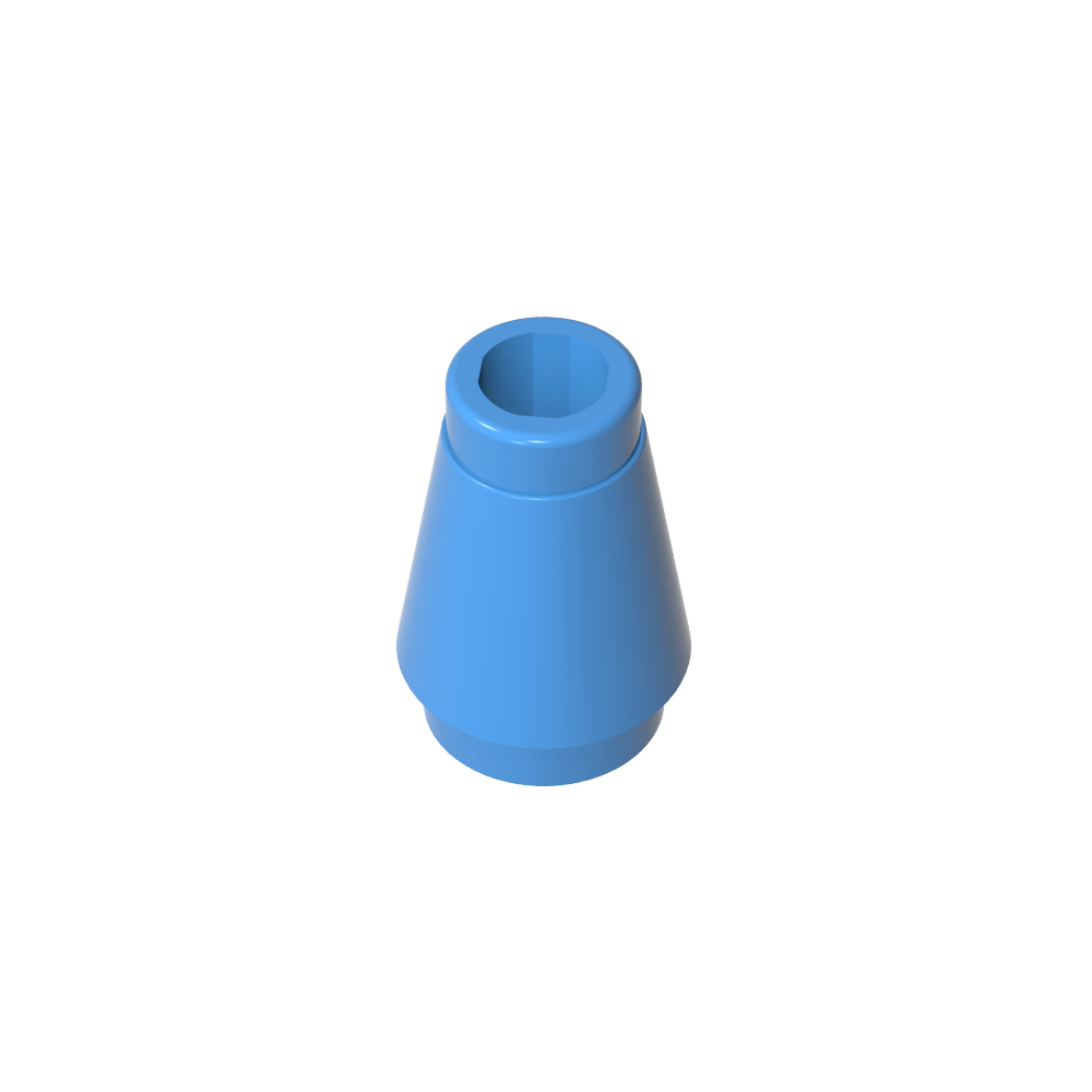 Cono 1 x 1 [Sin ranura superior]-MyGobricksEs