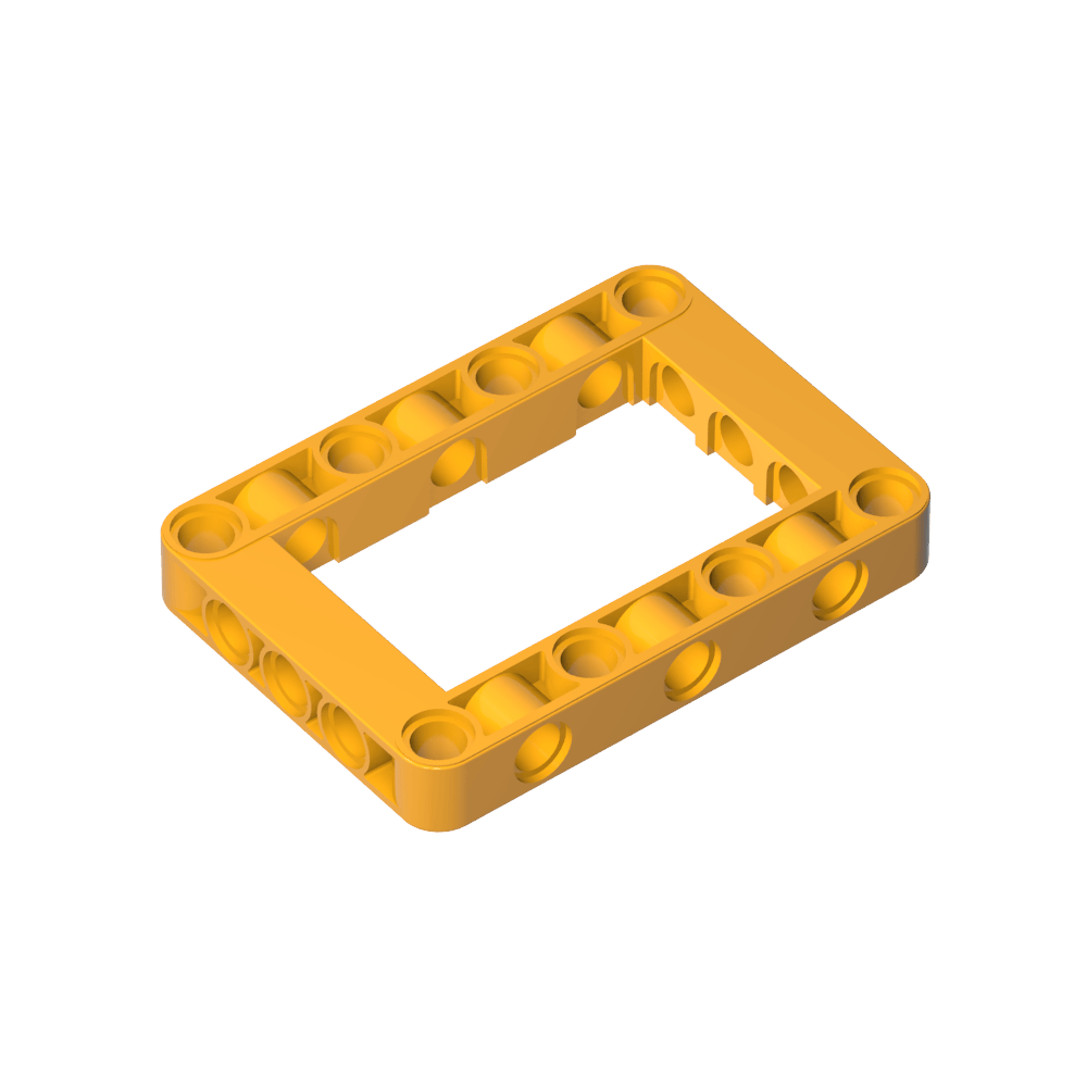 Marco de viga técnica de 5 x 7 con centro abierto y grueso-MyGobricksEs