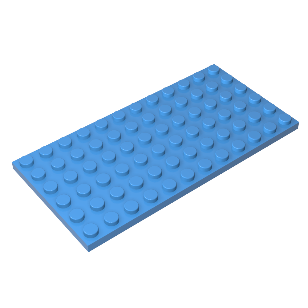 Placa 6 x 12-MyGobricksEs