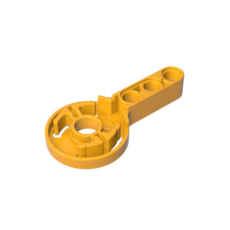 Disco de articulación de rotación Technic con orificio para pasador y viga 3L de espesor-MyGobricksEs
