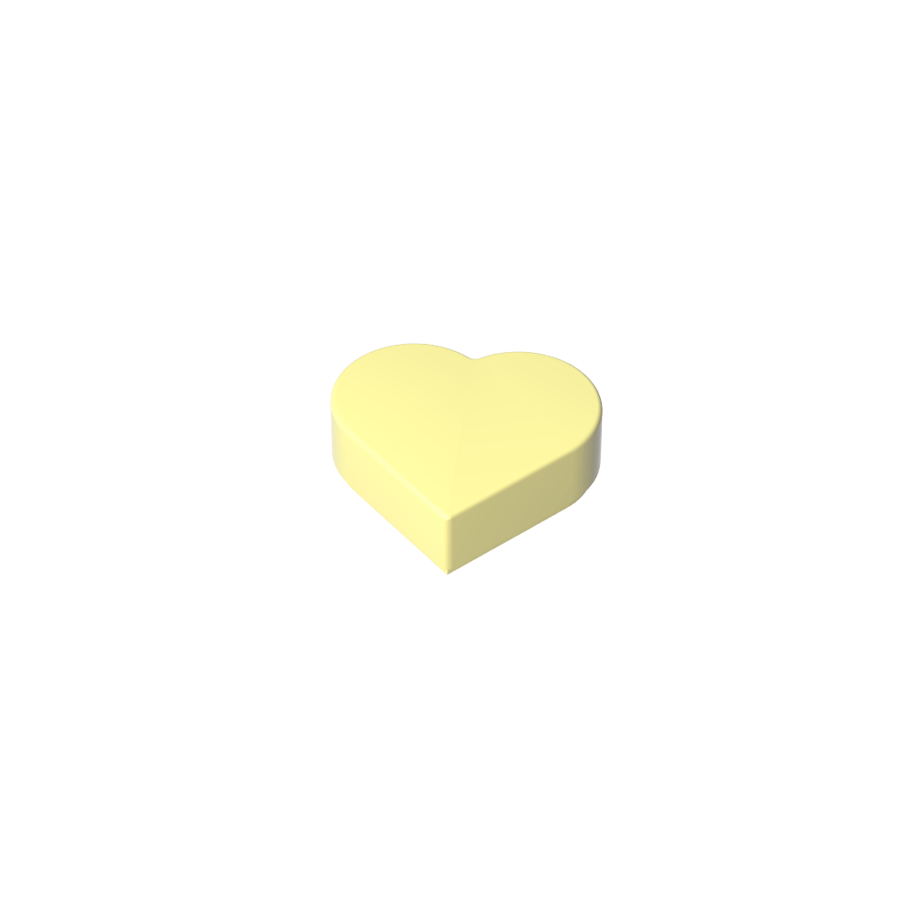 Azulejo 1 x 1 Corazón-MyGobricksEs