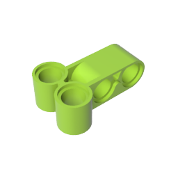 Conector de pin técnico perpendicular largo-MyGobricksEs