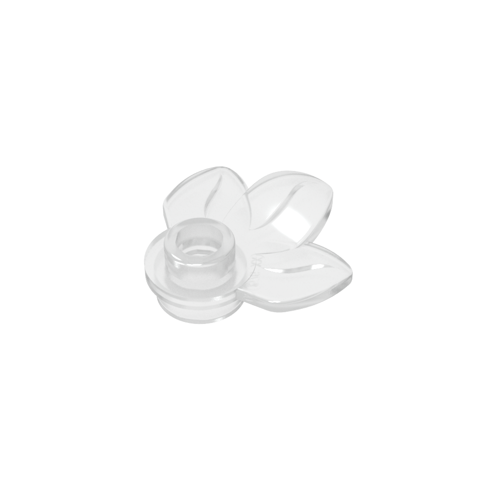 Planta, Plato 1 x 1 Redondo con 3 Hojas-MyGobricksEs