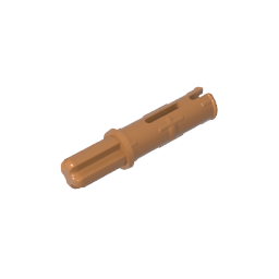 Pasador de eje Technic 3L con crestas de fricción longitudinales y eje 1L-MyGobricksEs